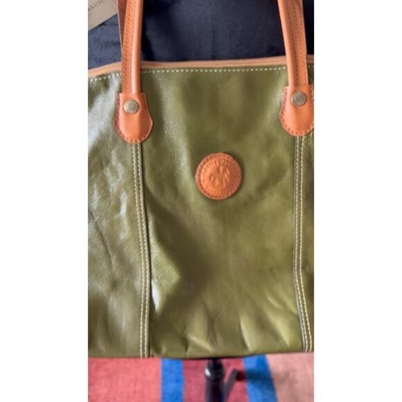 NWT RARE Rossi & Carusso Saddle Brown TRIPOLI Tote Bag - Picture 4 of 7